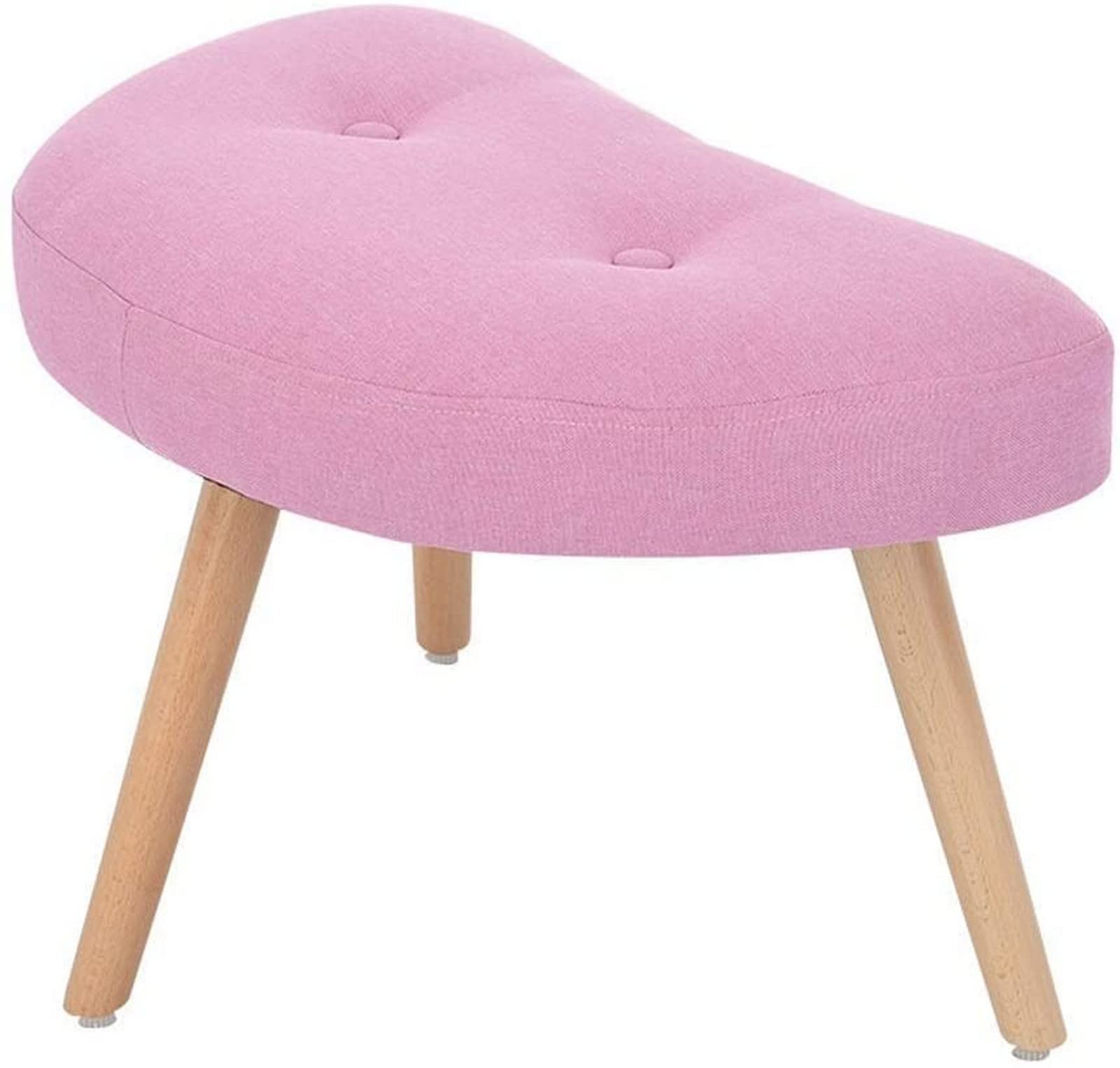 Repose-pieds ottoman rose pour sublimer le coin coiffeuse de votre salon