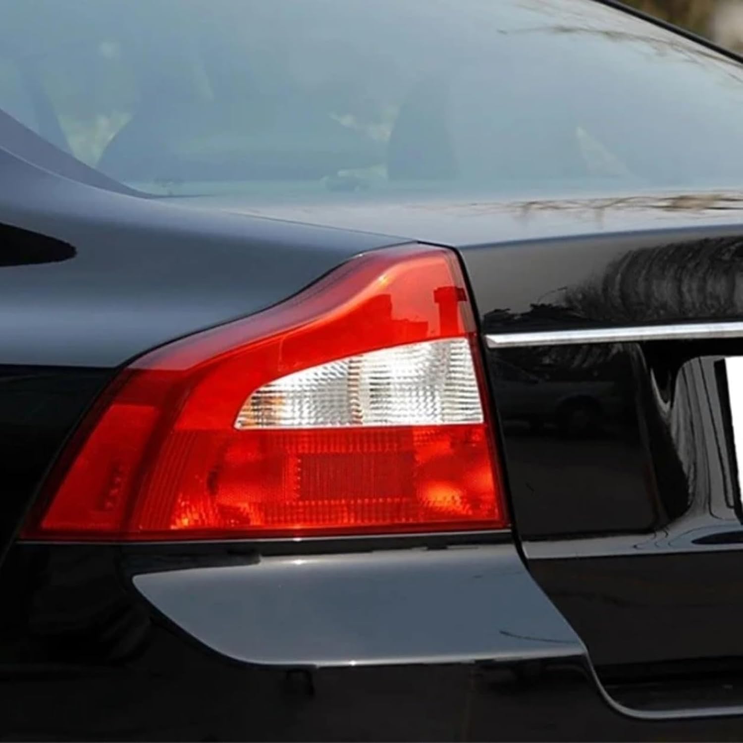 tail light lens Compatible With Volvo For S80 2007 2008 2009 2010 2011 2012 Auto Rear Taillight Shell Tail Lamp Cover Brake Lights Mask(Right)