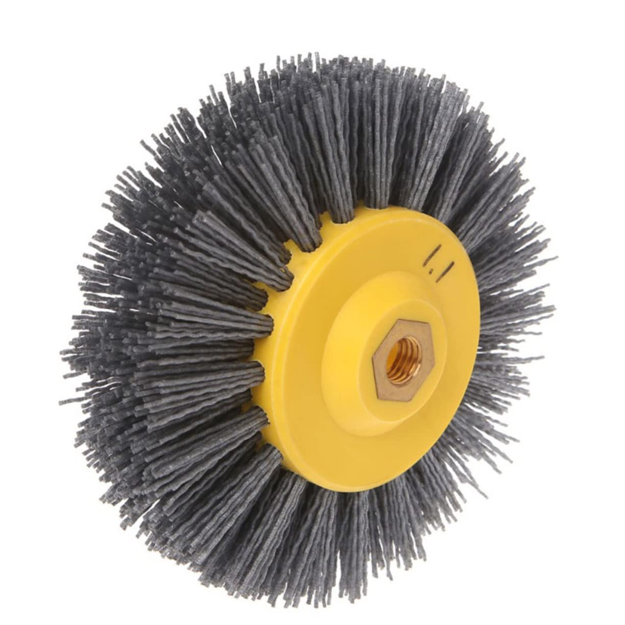 MAGICLULU Cepillo Herramienta de Pulido de Nylon de Pulido para Amoladora Color Plata para Proceso de Mecanizado y Herramientas Rotativas