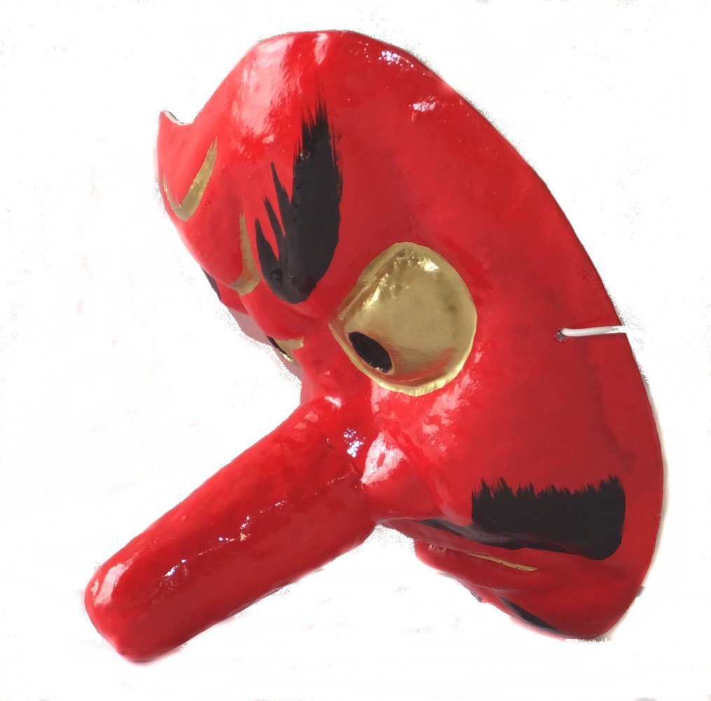 Amazon.co.jp: 日本製張子の小天狗のお面 : Toys & Games