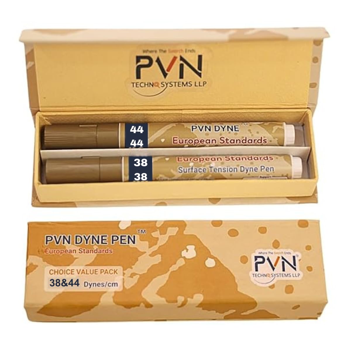 PVN DYNE Pen 38 & 44 Dynes/cm [Popular Value Pack] for Surface Tension-Treatment Measurement,Pack of 2, Reddish Pink (B0D8PFHHH5) Amazon Price History, Amazon Price Tracker