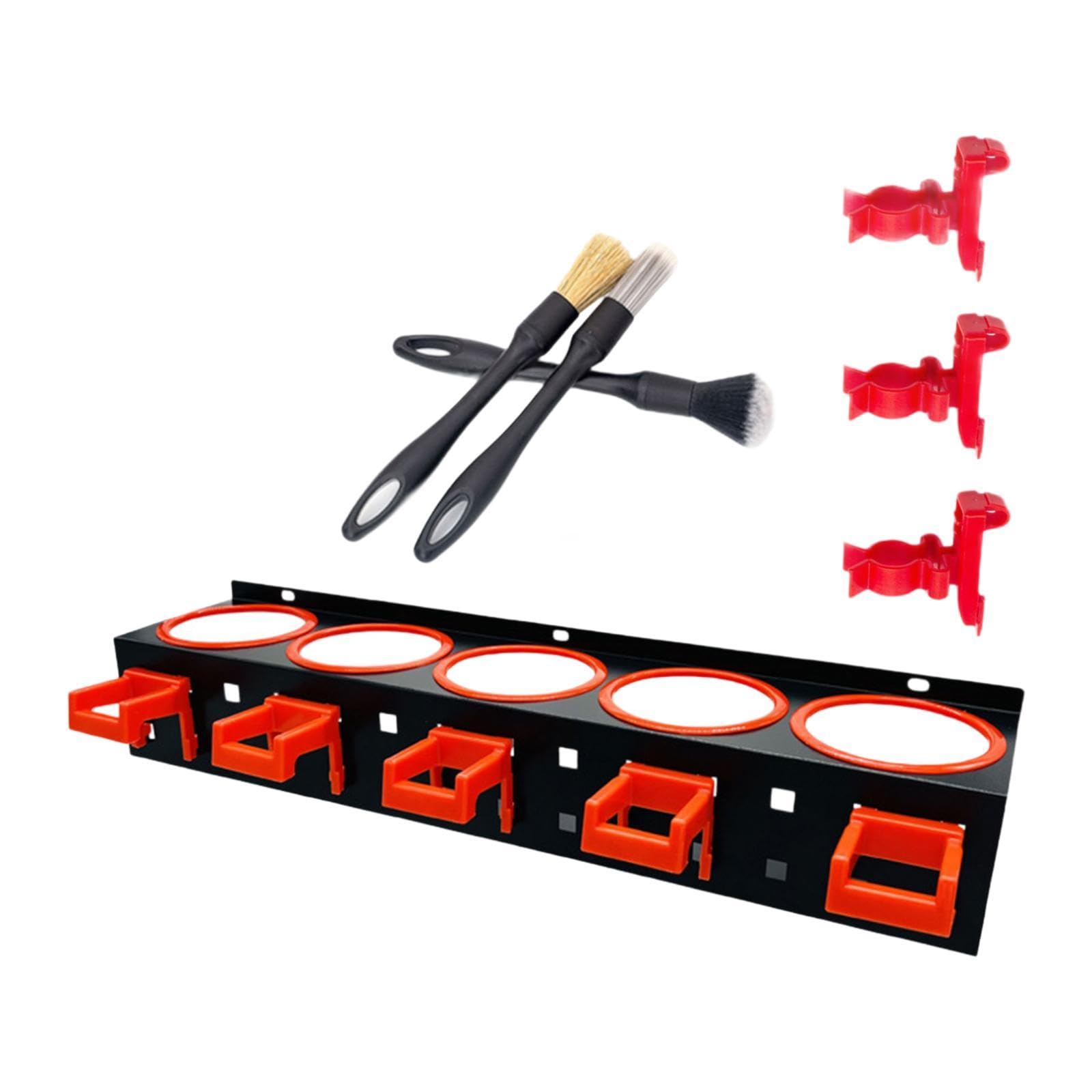 predolo Organizador de Pared para Botellas de Spray, Accesorios de Belleza para El Coche, con Ganchos. Organizador de Herramientas de Lavado de Coches Resiste