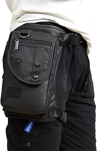 Miniatura 2 de Fekesu Oxford bolsa de pierna para hombres motocicleta equitación mujeres Fanny Pack al aire libre viaje pesca senderismo ciclismo cadera bolsas,