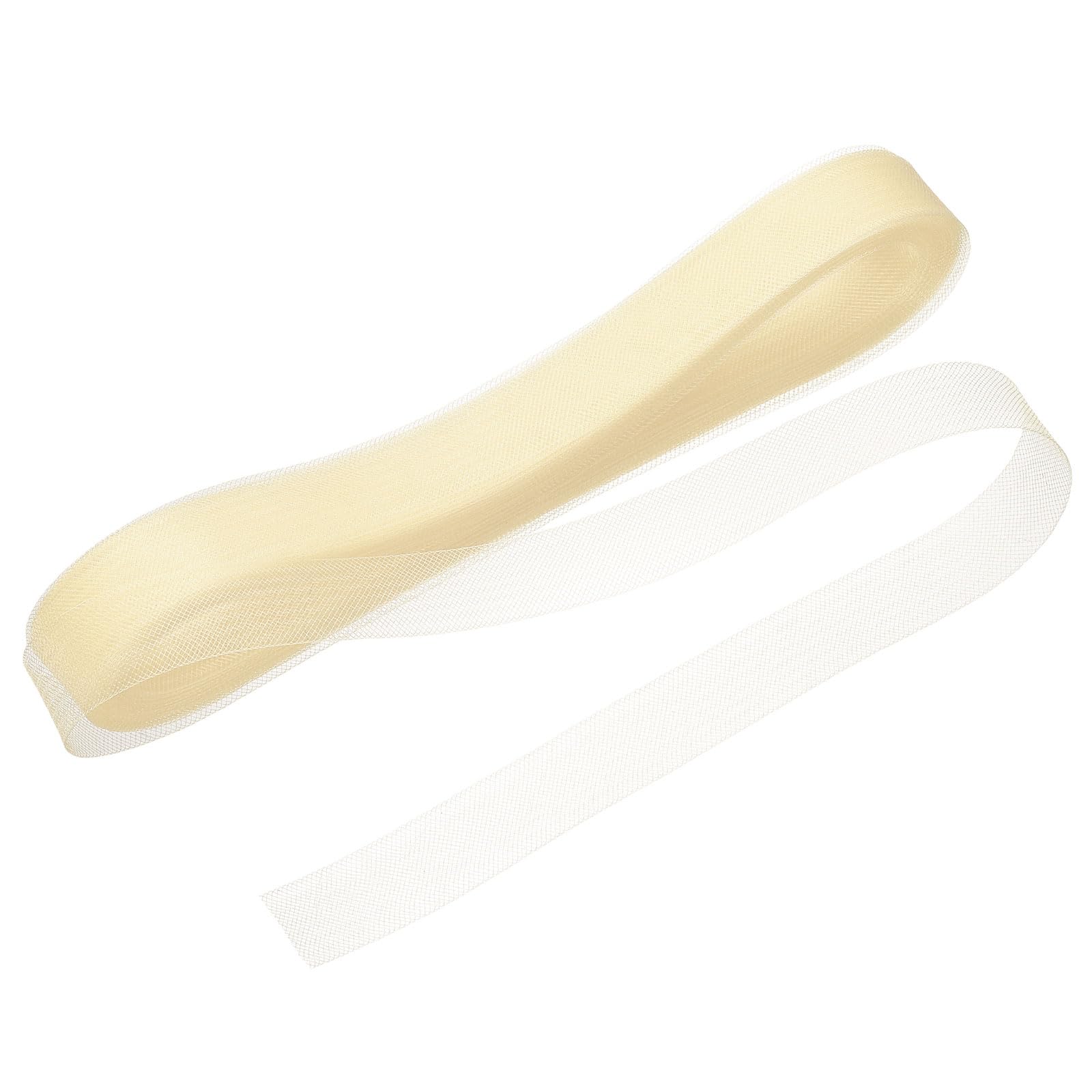 Tresse en crin de cheval rigide 5cm beige pour couture de robe