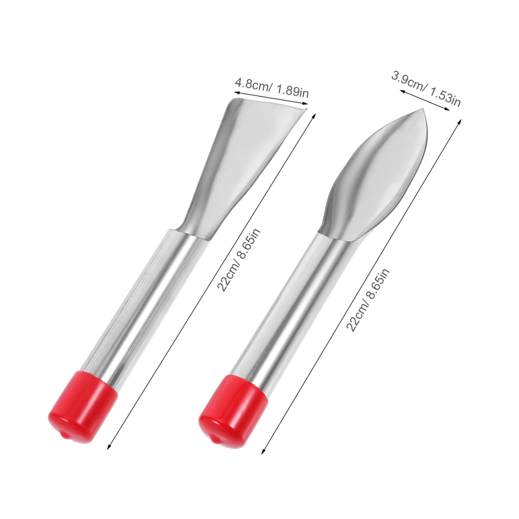 SUPVOX Stainless Steel Garden Shovel for Potting 2 Pack Succulent Plants Tool Kit Garden Shovel Multi-use