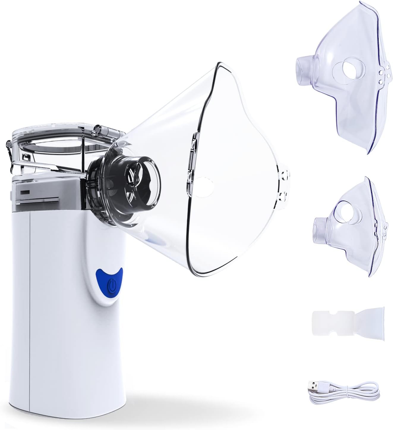 Axitiry Portable Nebulizer Steam Inhaler, Handheld Mesh Nebulizers Cool Mist Steam Inhaler, USB