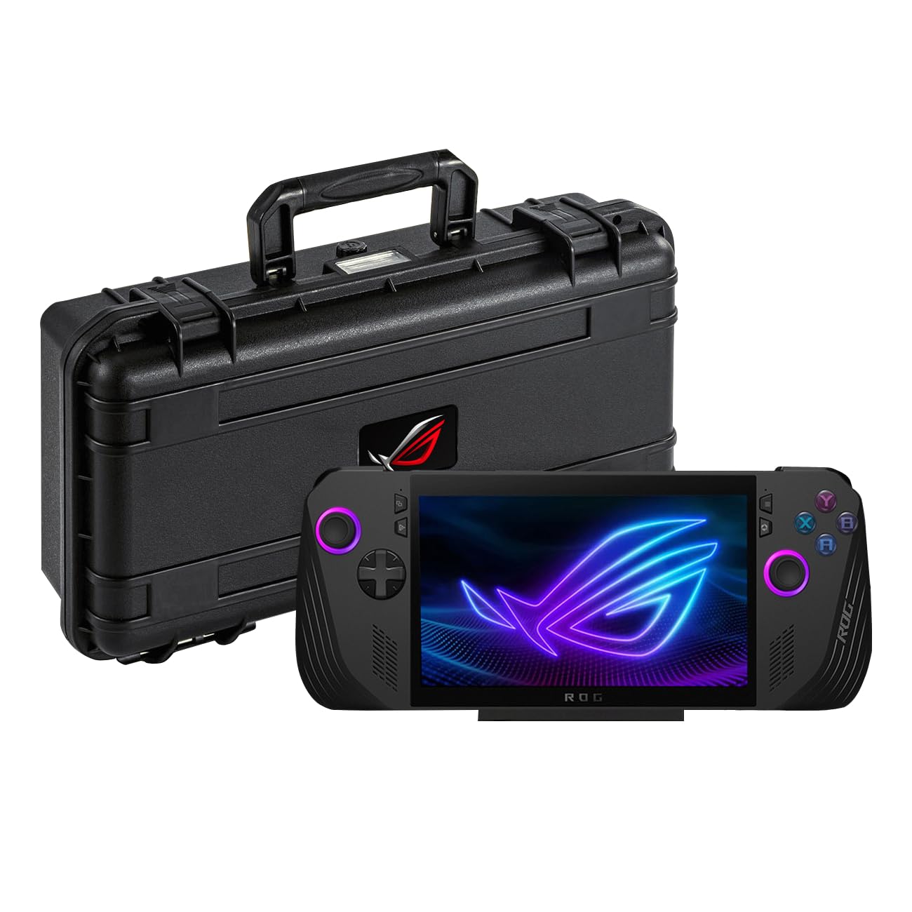 BeisDirect Custodia rigida portatile per ASUS ROG Ally X può contenere console, adattatore di alimentazione, cavo di ricarica, custodia da viaggio protettiva custodia rigida impermeabile custodia
