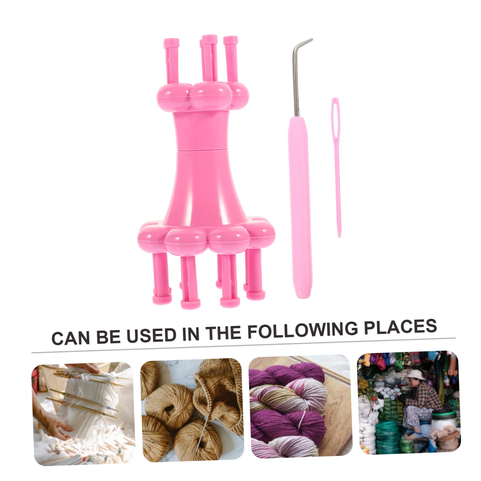 ERINGOGO Professional Weaving Spool Loom Knitter Yarn Kit for Crocheting Loom Knit Hook for Beginners