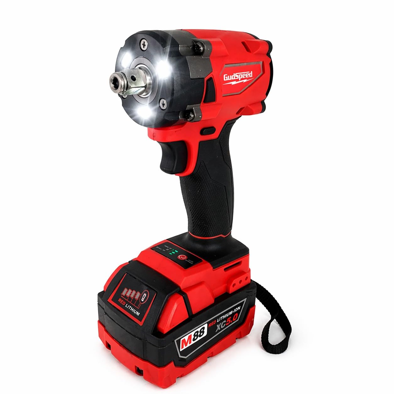 Combo Avvitatore ad impulsi 1/2" + Smerigliatrice Angolare 115/125mm 88V 2 Batterie 5Ah con Motore Brushless Kit Professionale Trapano Avvitatore Flex