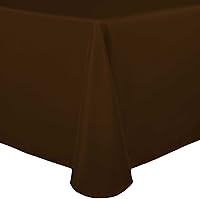 Vista 11 de Ultimate Textile Mantel ovalado de lino de poliéster de 54 x 96 pulgadas, color amarillo claro