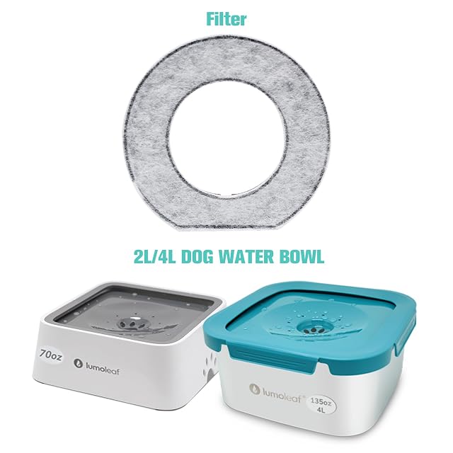Foto 3 de 7 de LumoLeaf Filtro de repuesto para dispensador de agua para mascotas de 2 litros