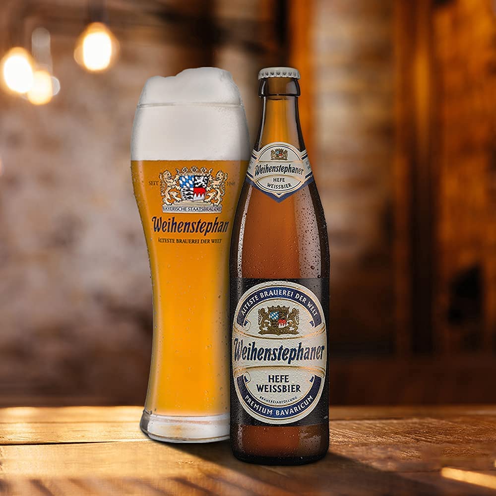 Weihenstephan 12 Bottiglie Birra Weiss 50 cl Bionda Germania Luppolo Malto, Birra Weihenstephan Weiss 12 Bottiglie - 6,00 Litri