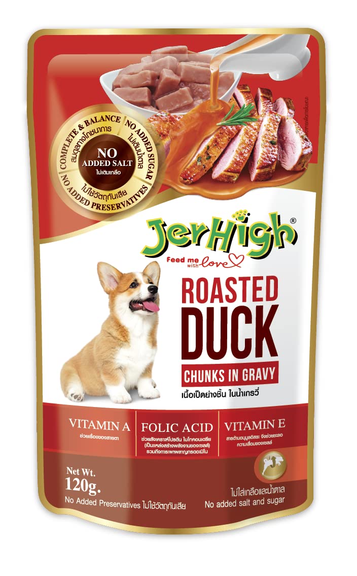 Jerhigh Roasted Duck in Gravy 120GM (Pack of 12) (B082VY6YJS) Amazon Price History, Amazon Price Tracker