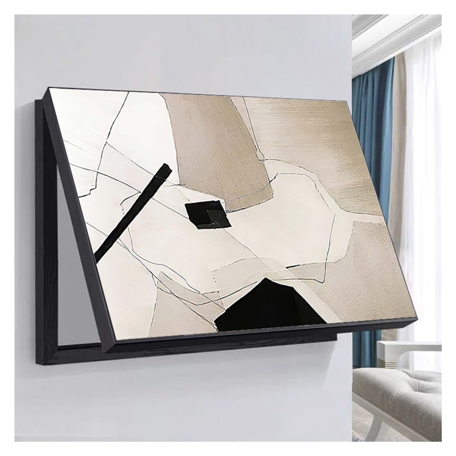 Decorativa Caja Eléctrica Contadores Cubre Contadores De Luz Flip Tapa Cuadro Electrico Decorativo Cómoda para El Uso Diario(D,60x80cm)