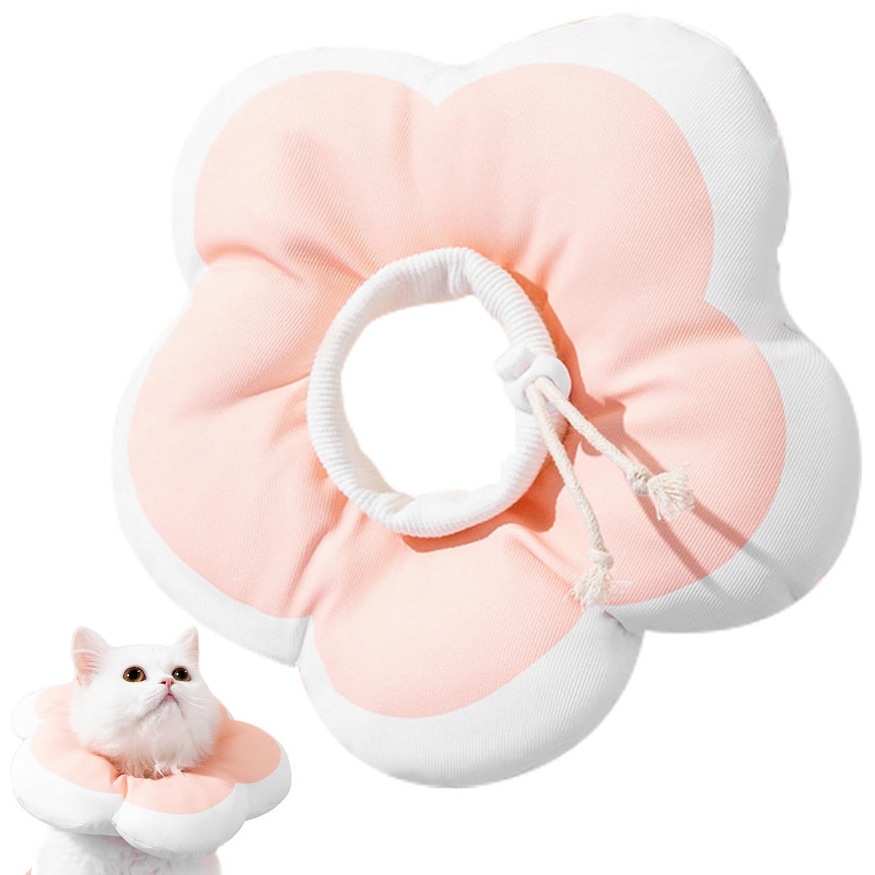 Collares de recuperación Conos de Gato Cono Cono Suave Impermeable Gato Collares de recuperación de cólico Cono Perro Ajustable Lindo Collar cordón Mascotas después cirugía evitan rasguños de lamer m