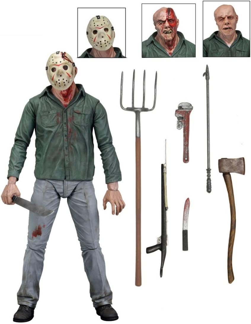 NECA Friday The 13th Scale Ultimate Part 3 Jason Action Figure, 7"