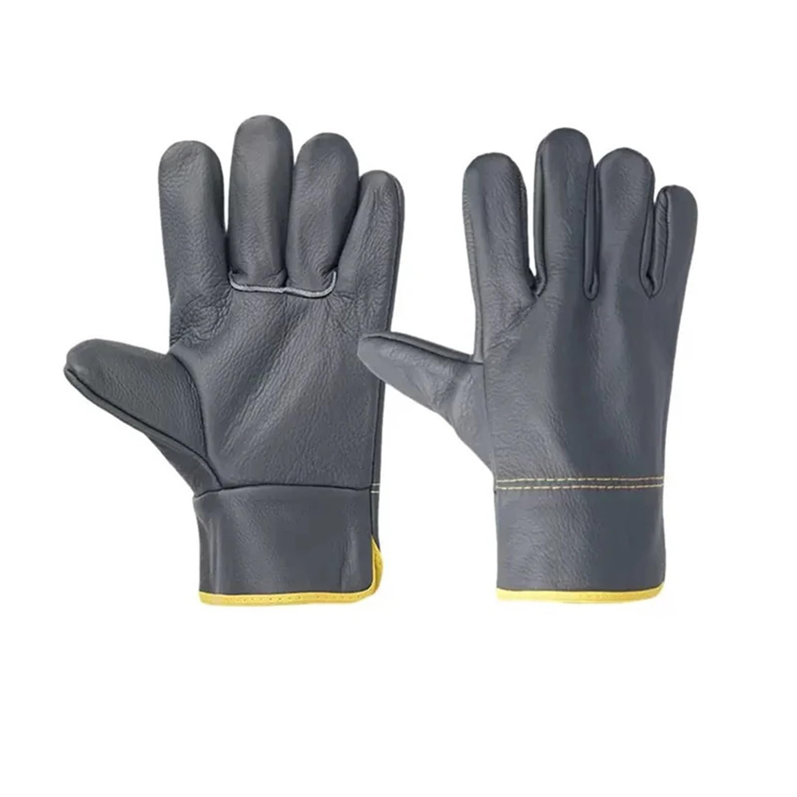 LNHHG Welding Clothes, Welding Leather Gloves Wear-Resistant Thickened Double-Layer Labor Protect