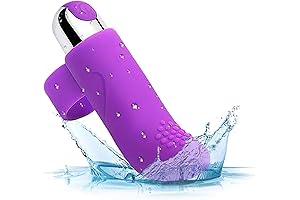 Mini Bullet Vibrator, Rechargeable Waterproof Bullet Vibrator with 10 Vibration Modes
