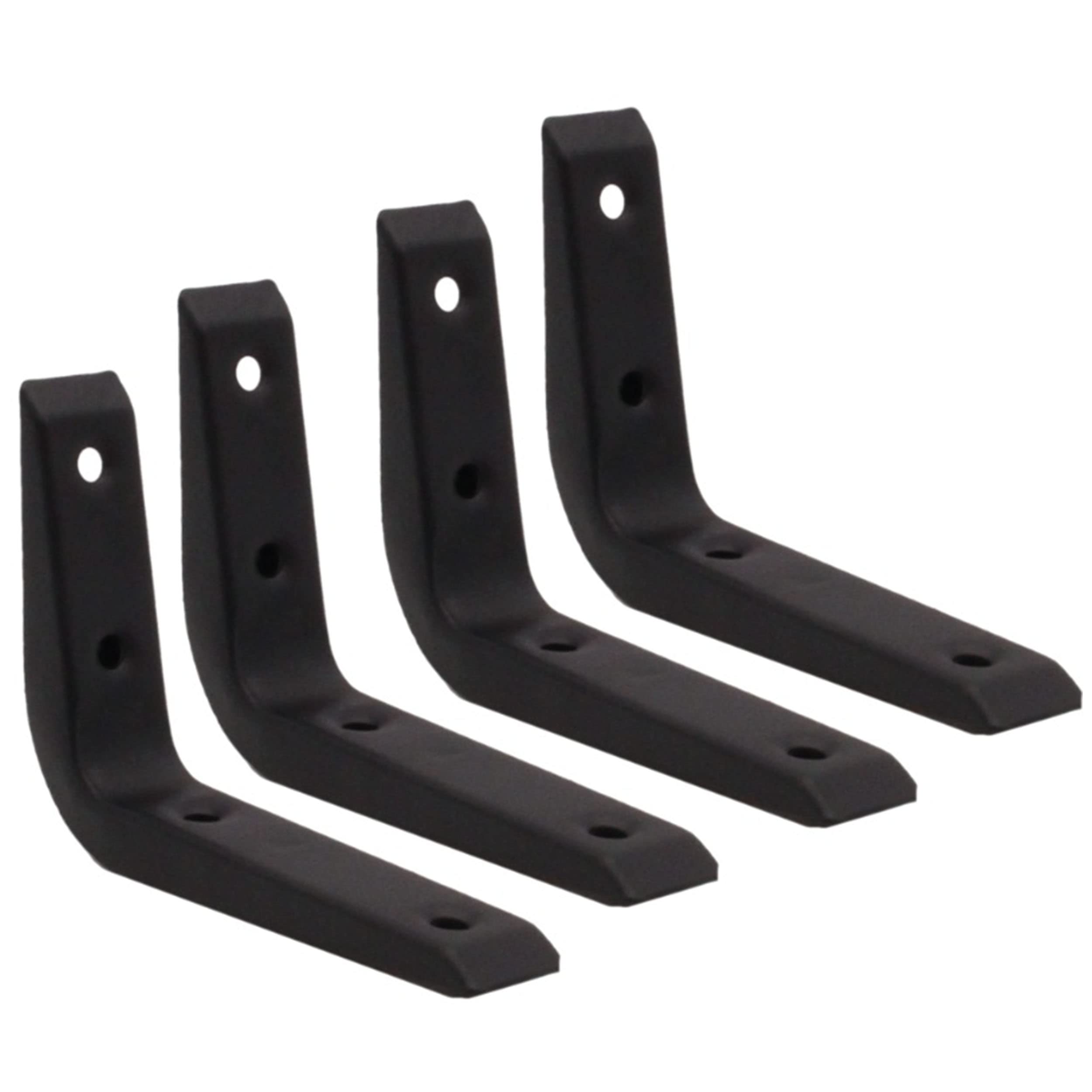 Eai Black Strong Shelf Bracket Reinforced 100X75mm | | Brand | Pack Of 4
