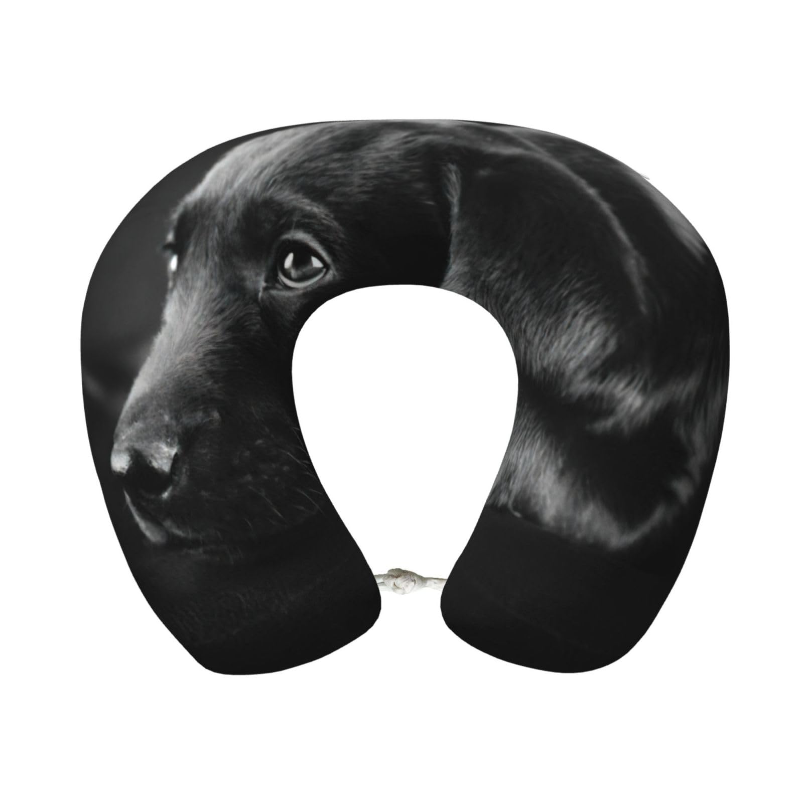 yagDAA Puppies Dog Print U-Shape Travel Neck Pillows Memory Foam Neck Pillow For Airplane Car Office Sleeping Rest