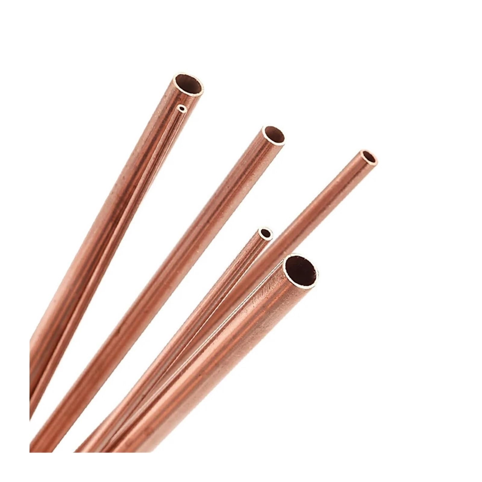 Tubo di rame decorativo rotondo cavo senza saldatura fai da te, quantità 1 pezzo, lunghezza 500 mm(OD 16 x ID 14mm)