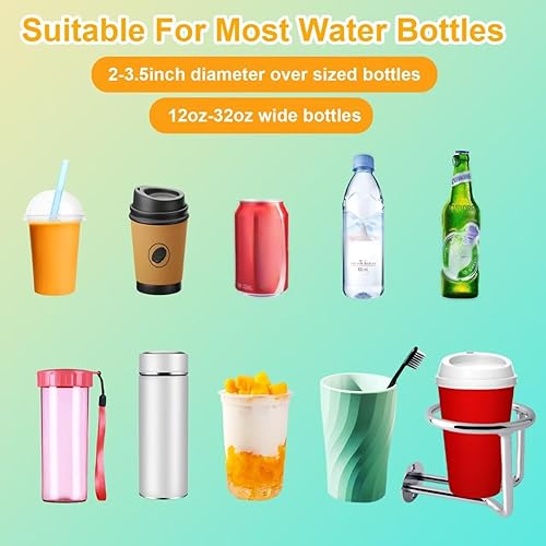 Miniatura 2 de Soporte para vasos de acero inoxidable de grado 304 para barco, resistente, para bebidas acuáticas, yates marinos, camiones (2 unidades)