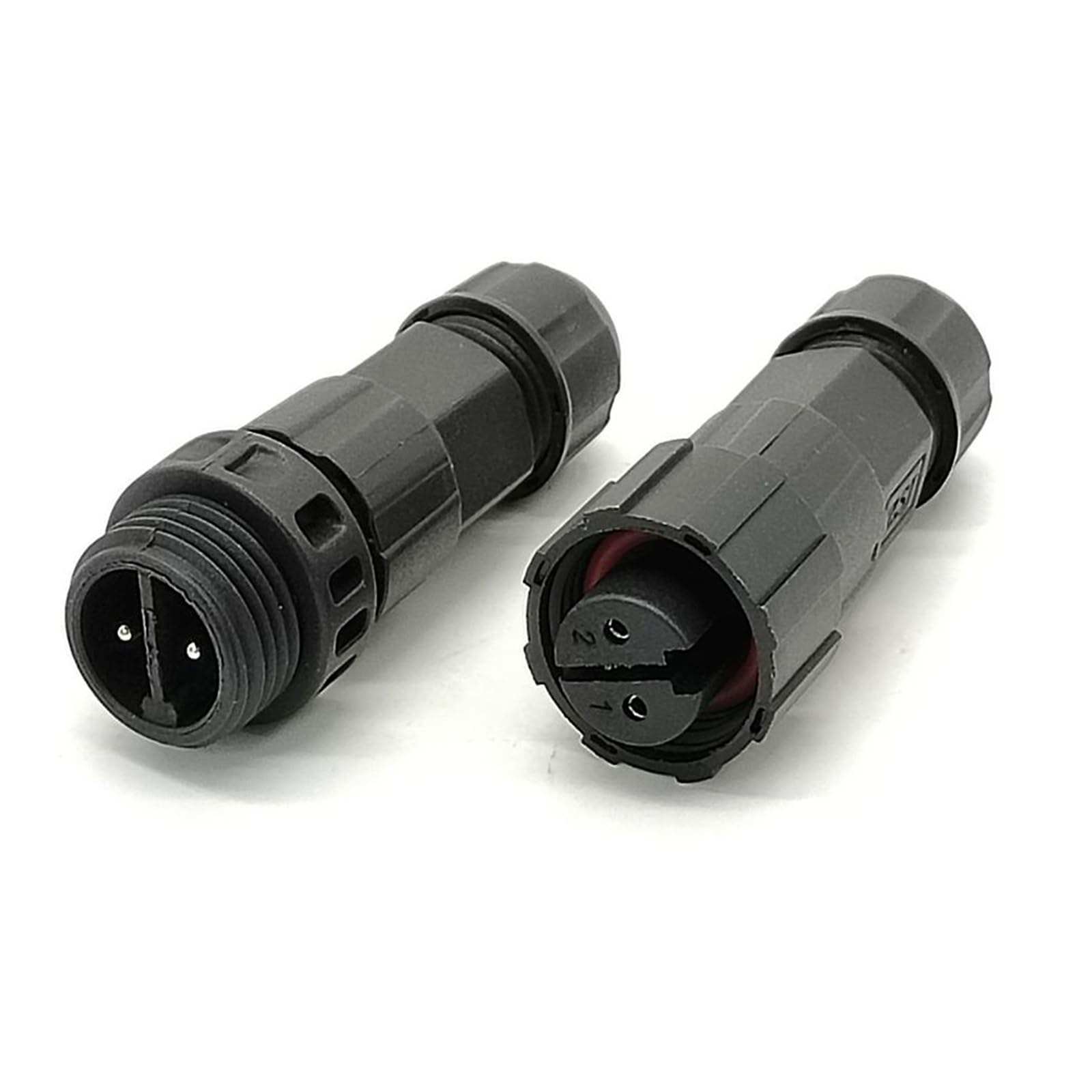 GXMRHWY M16 Waterproof Cable Connector IP68 2 Pin Male Female Plug Welding Electrical Wire Connector