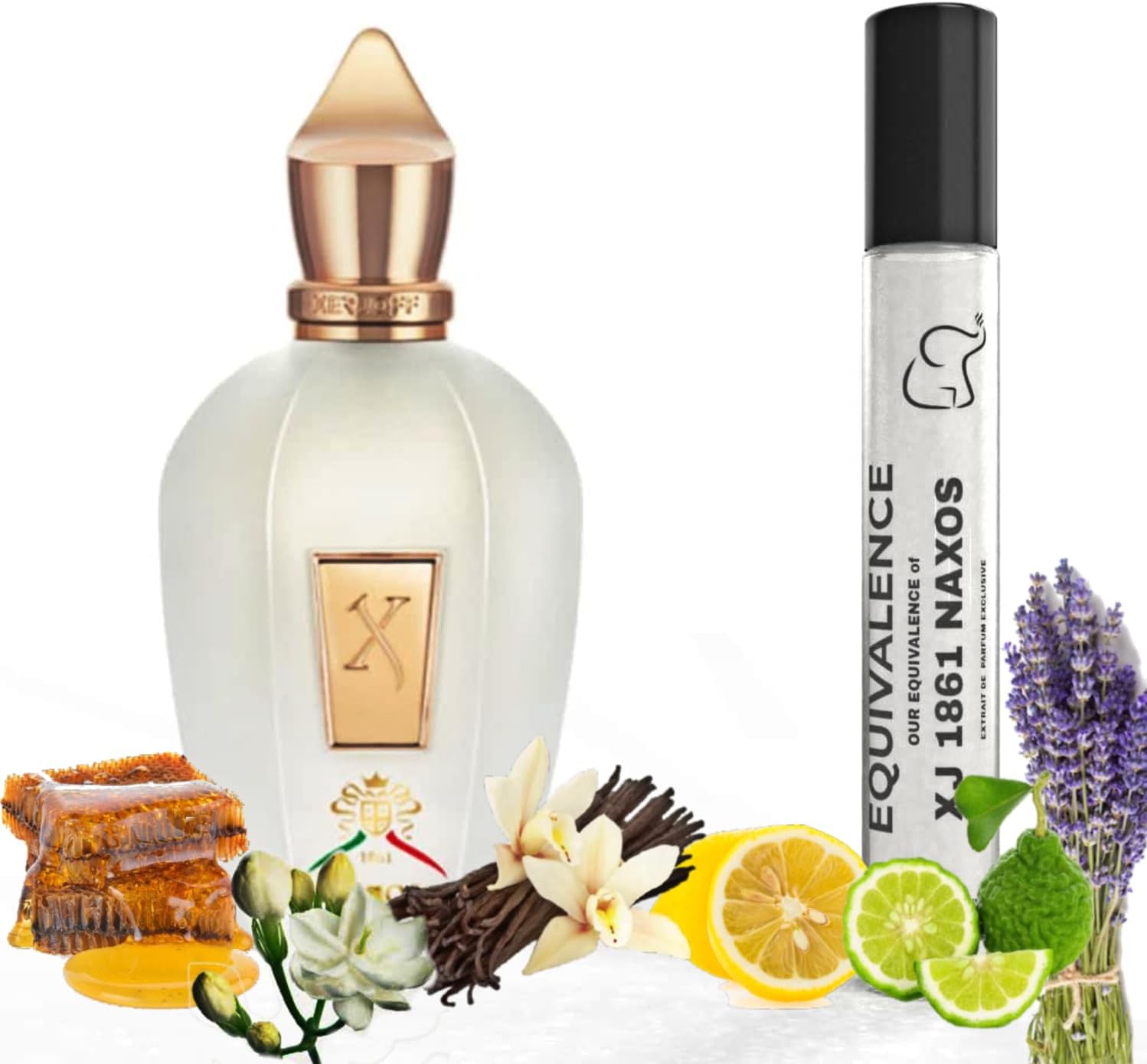 Equivalenceof XJ 1861 Naxos Extrait De Parfum - Long Lasting Daily 12-14 Hours Perfume Oil Concentrated Spray for Men, Women, All Skin Types – 99% Same Fragrance (Bottle 0.3fl