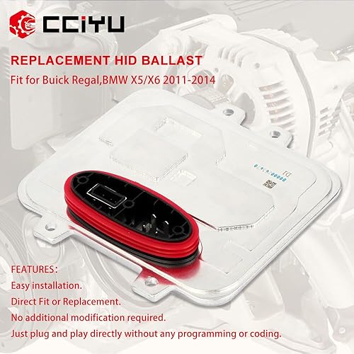 Miniatura 8 de SCITOO El módulo de unidad de control de balasto de faros delanteros de xenón reemplaza para 2011-2013 X5 X6, 2011-2011 para Buick Regal OEM Part