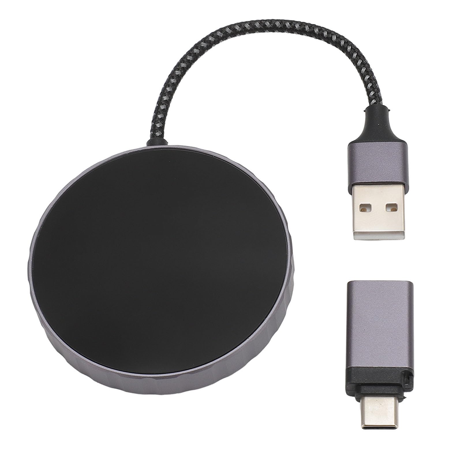 EMUKOEP Bluetooth-Adapter, Leistungsstarker Kabelloser Dongle, Wandelt Kabelgebundenes Auto in Kabellos um