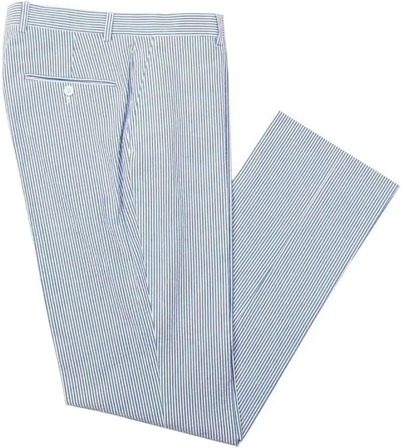 Mens Seersucker Suits Grooms Sear Sucker Suit for Summer Wedding Mens Formal Suits Slim Fit3