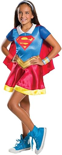 Rubie 's Costume Kids DC disfraz de superhéroe Supergirl, M, Azul