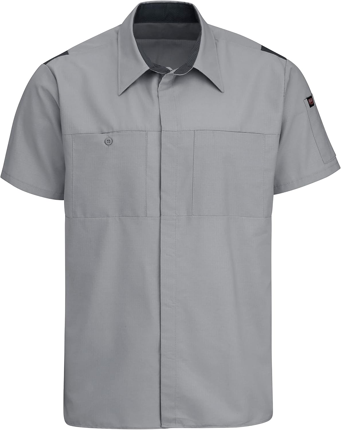 Red Kap Mens Short Sleeve Performance Plus Shop Shirt with Oilblok TechnologyShirt - Image 3