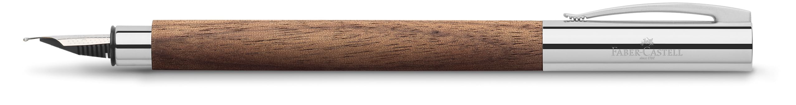 FABER-CASTELL - pióro wieczne Ambition z drewna orzechowego, stalówka F