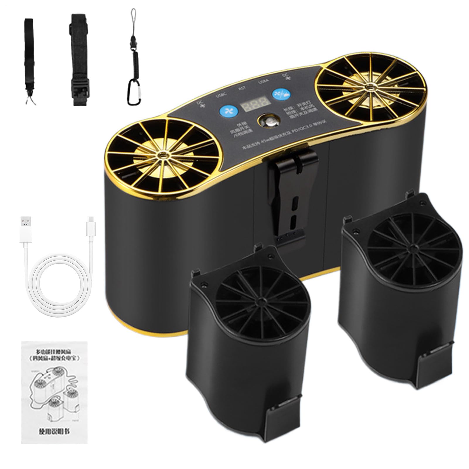 Ventilateur à clip de ceinture contre la chaleur sur les chantiers
