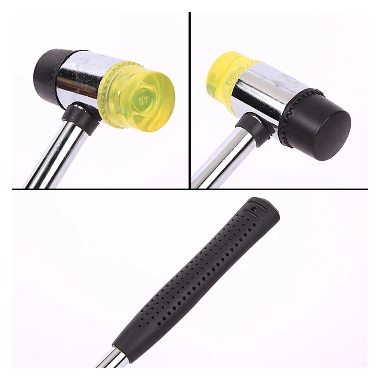 Martillo de goma suave de doble cara, mazo de cabeza de nailon multifuncional, 25/30/35/45mm, 1 ud.(30mm)