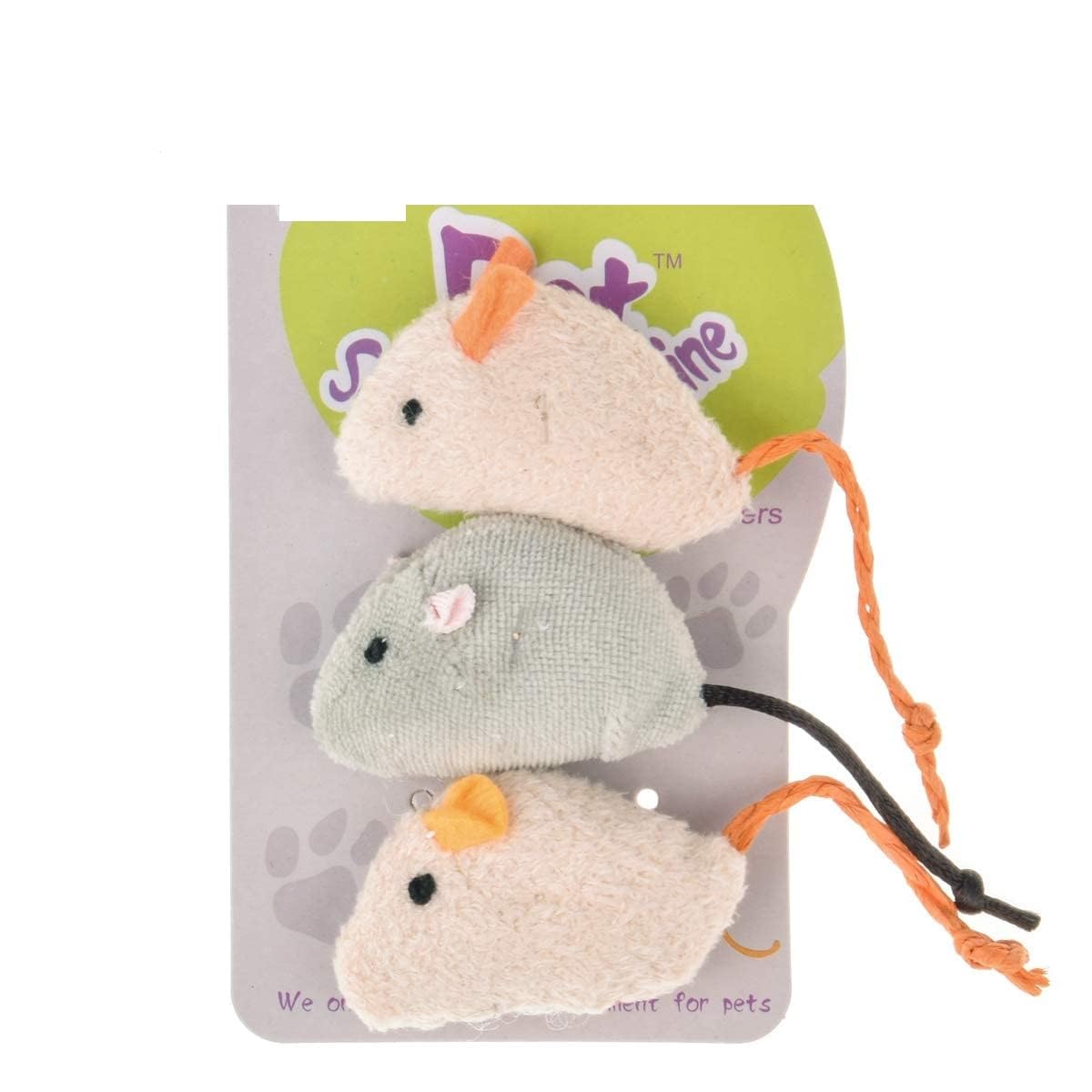 PSK PET MART Engaging and Entertaining Plush Cat and Kitten Playing Toy - Interactive Mouse Toy for Cat Play, Provides Hours of Joyful Playtime for Your Feline Friend (3 Pcs) (B0CVH23XBH) Amazon Price History, Amazon Price Tracker