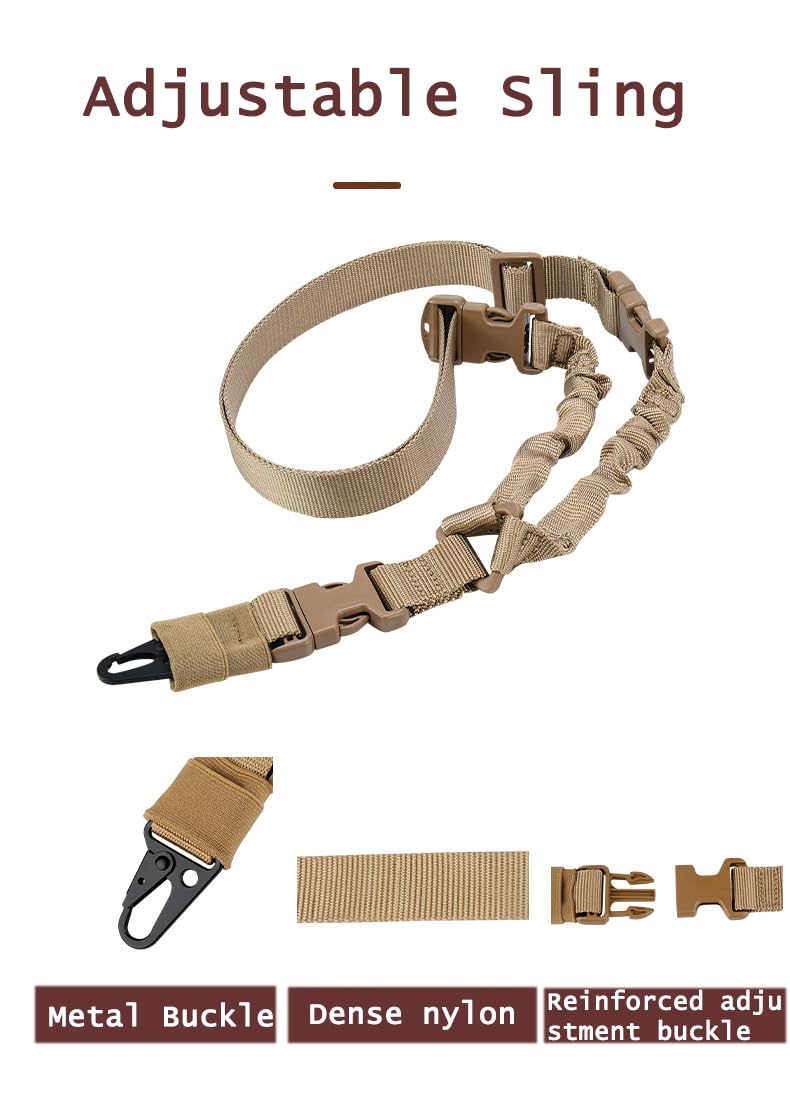 ACEXIER Cinturón Táctico Ajustable De Un Solo Punto 1000D Heavy Duty Mount Bungee Slings Kit Airsoft Correa Accesorios De Caza CS Army