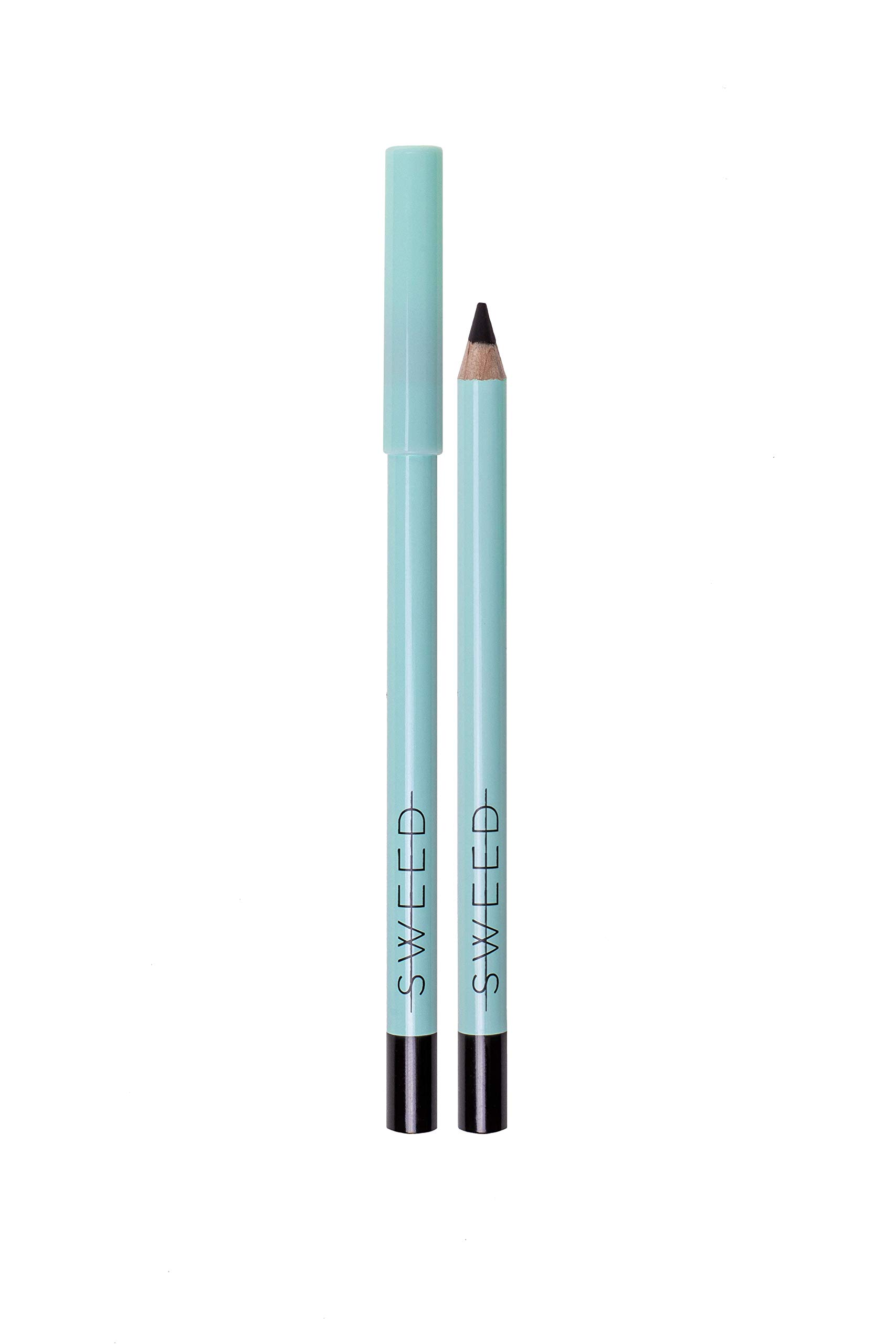 Sweed Satin Kohl Ultra Creamy Black Eyeliner - Waterproof and Long Wearing Eye Pencil with Intense Colour