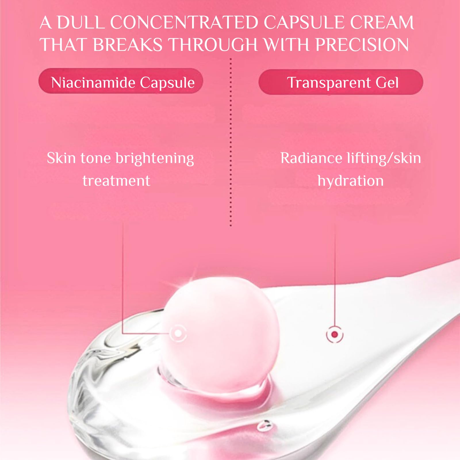 Salmon DNA PDRN Pink Collagen Capsule Cream-Collagen Capsule Face Moisturizer,Anti Aging Face Cream,Pink Niacinamide Serum,Colla gen-Boosts Skin Barrier Hydration,Korean Skin Care - Image 3