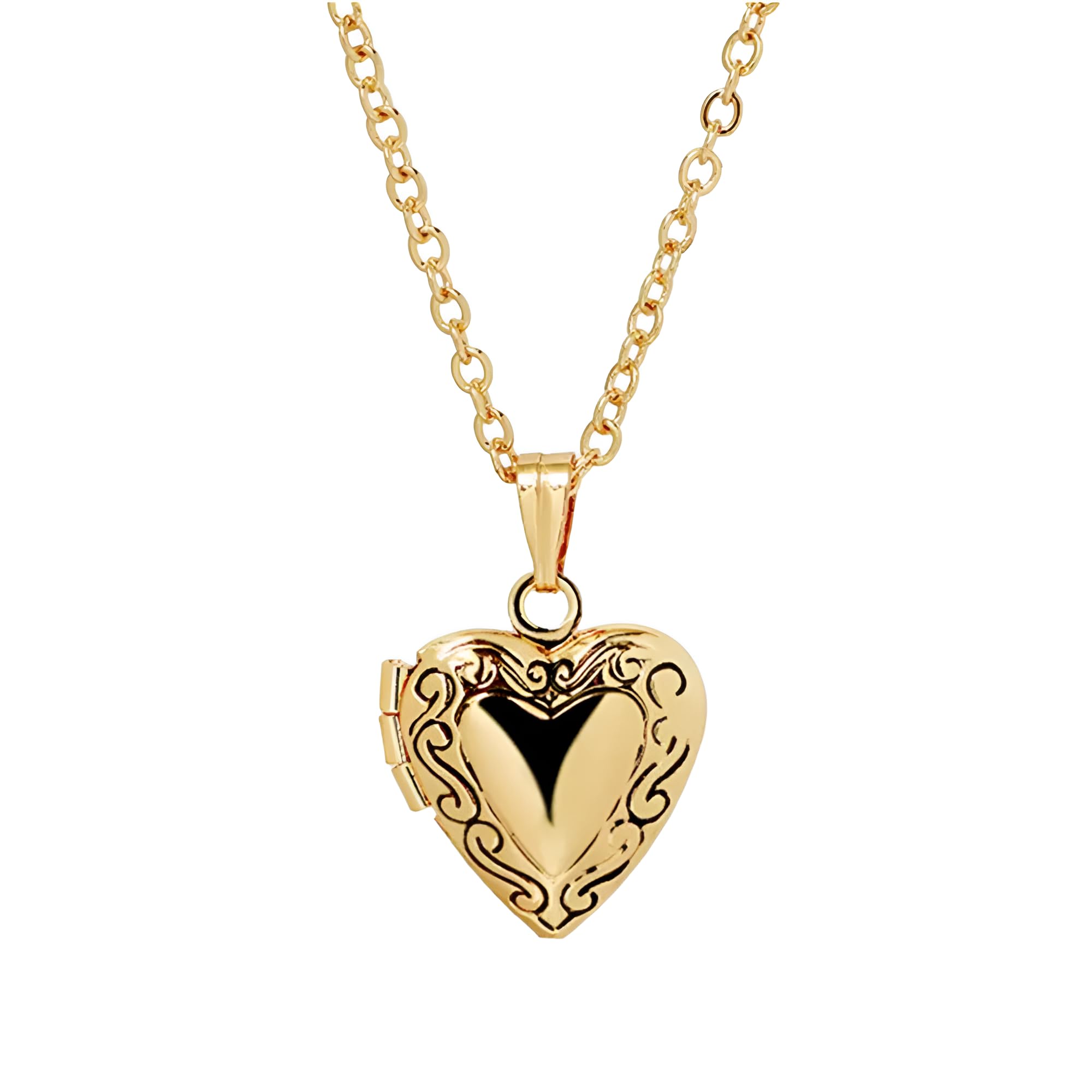 Collier médaillon coeur argent 925 ciselé pour un bijou d'exception - 8