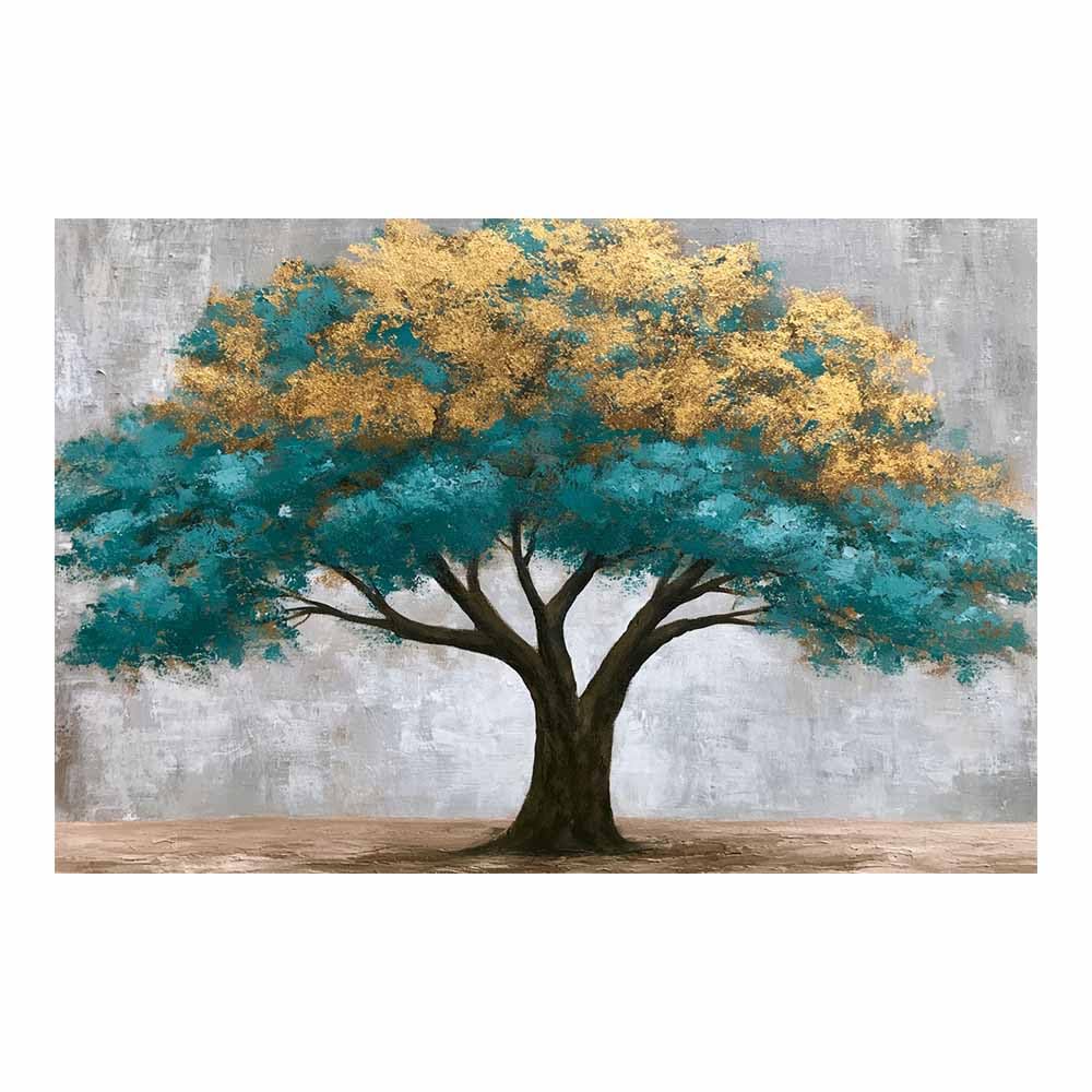 HOQIU Tree Of Life Wall Art Magical Glows Tree canvas prints, nature wall art, for Bathroom Home Office Decor(Multicolor)-80x120cm Unframed