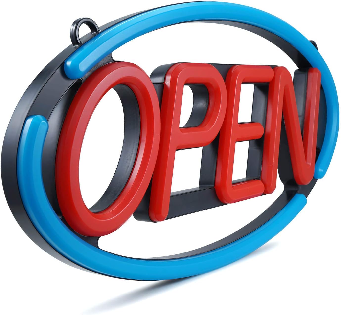 LED Business Neon Open Sign - Bright Display Store Sign,24 x 12 inch Larger Size Inksilvereye (Red/Blue) : Office Products
