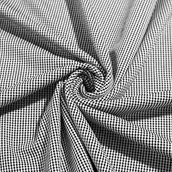 Tecido Mini Gales 01x1,35 M - Ideal para Blazers, Calças e Looks Sofisticados (Branco e Preto)