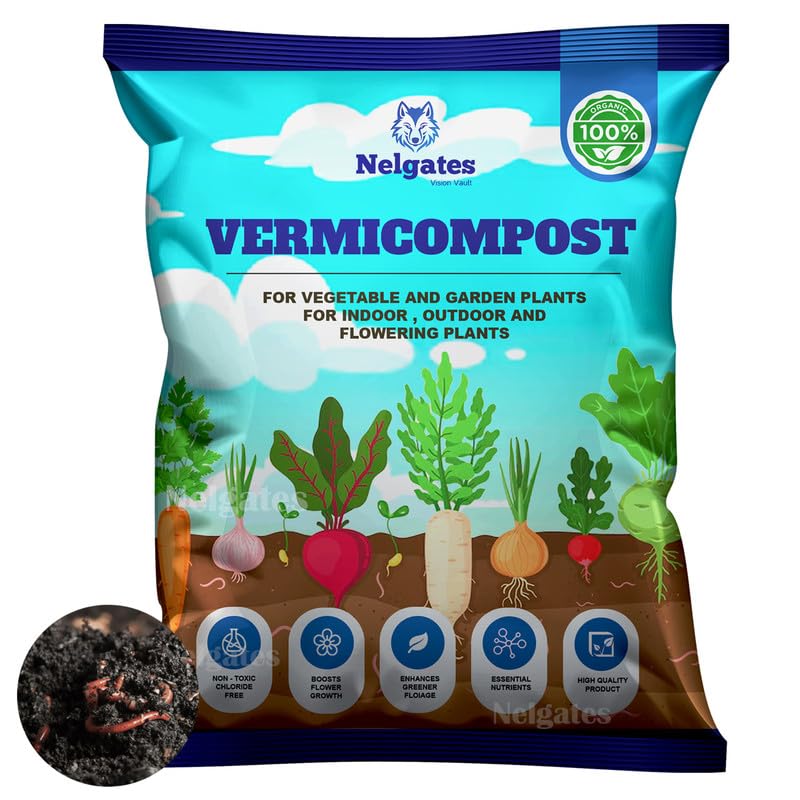 Nelgates premium Organic Vermicompost Fertilizer for plants,organic manure for Home gardening,fruit and vegetable plants fertilizer 500grams (B0DBH8S96K) Amazon Price History, Amazon Price Tracker