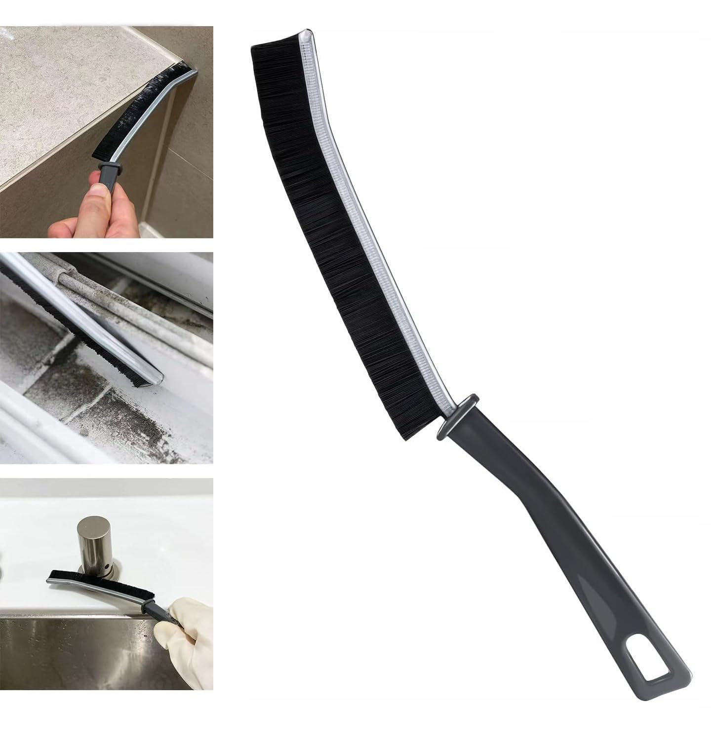 PAXCOO-1pcs Long Strip Gap Brush for Bathroom,Kitchen Tile Cleaning,Multi-Functional Brush for Dead Corners,Windows and Moving Doors,Hard Hair Brush for Gap Cleaning,Grout Cleaning Brush.-image-24