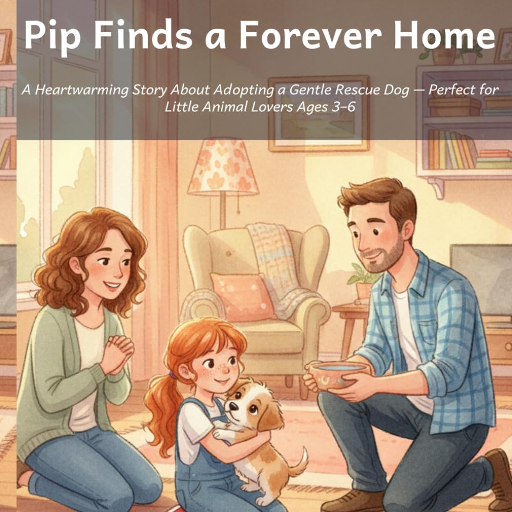 Pip Finds a Forever Home: A Heartwarming Story About Adopting a Gentle Rescue Dog — Perfect for Little Animal Lovers Ages 3–6 (Pip the Rescue Pup)
