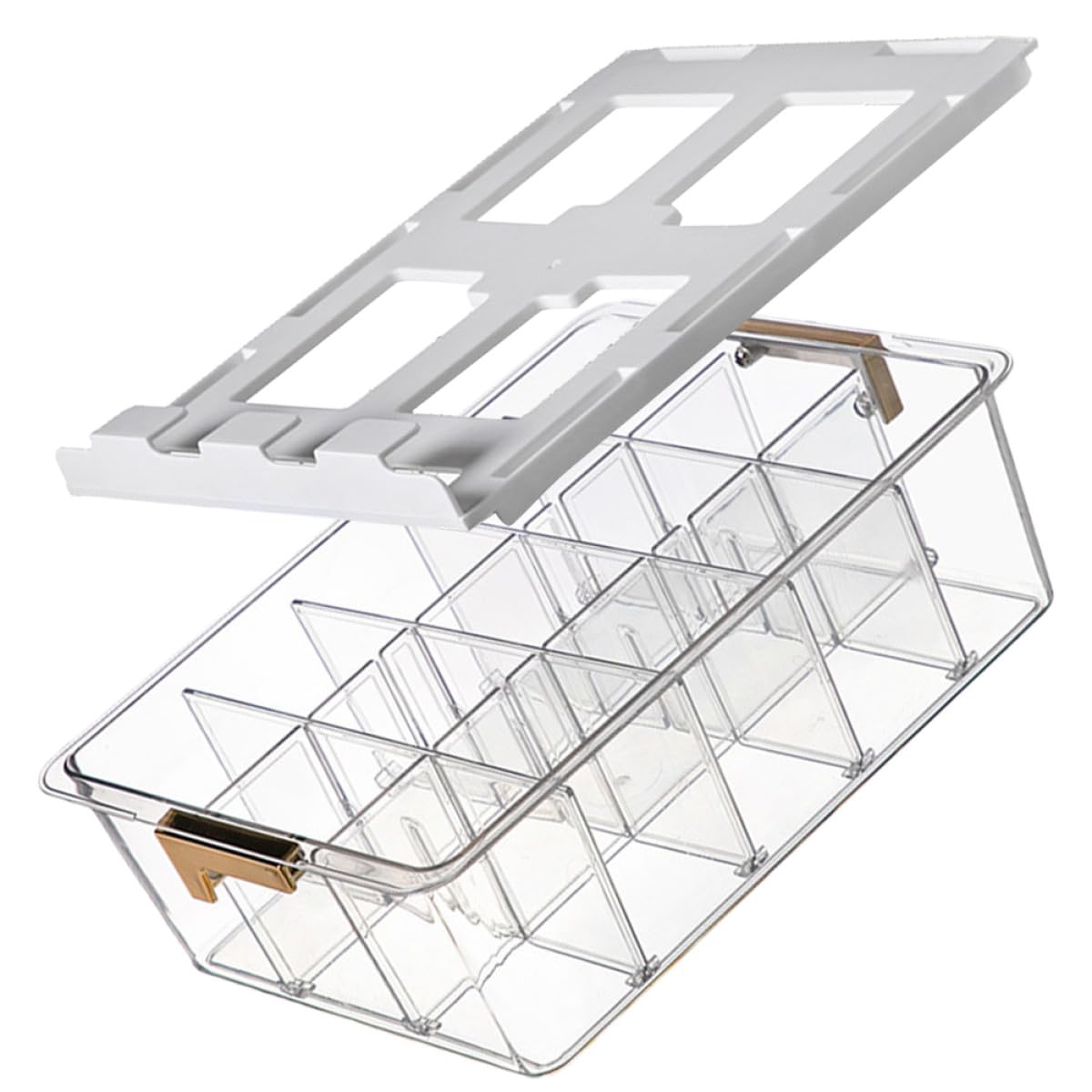 Boîte Rangement Chaussettes Transparente Adhésive pour Dressing sans Percer