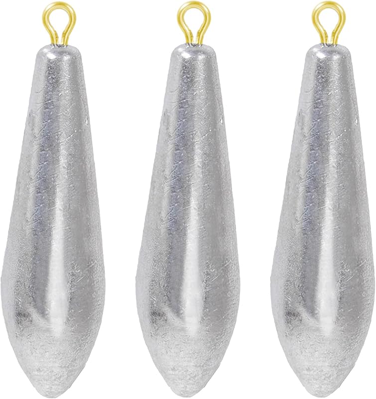 AMYSPORTS Drop Shot Fishing Weights Kit Lead Freshwater Fishing Sinkers Bass Casting Removable Fishing Weights Saltwater Streamlined