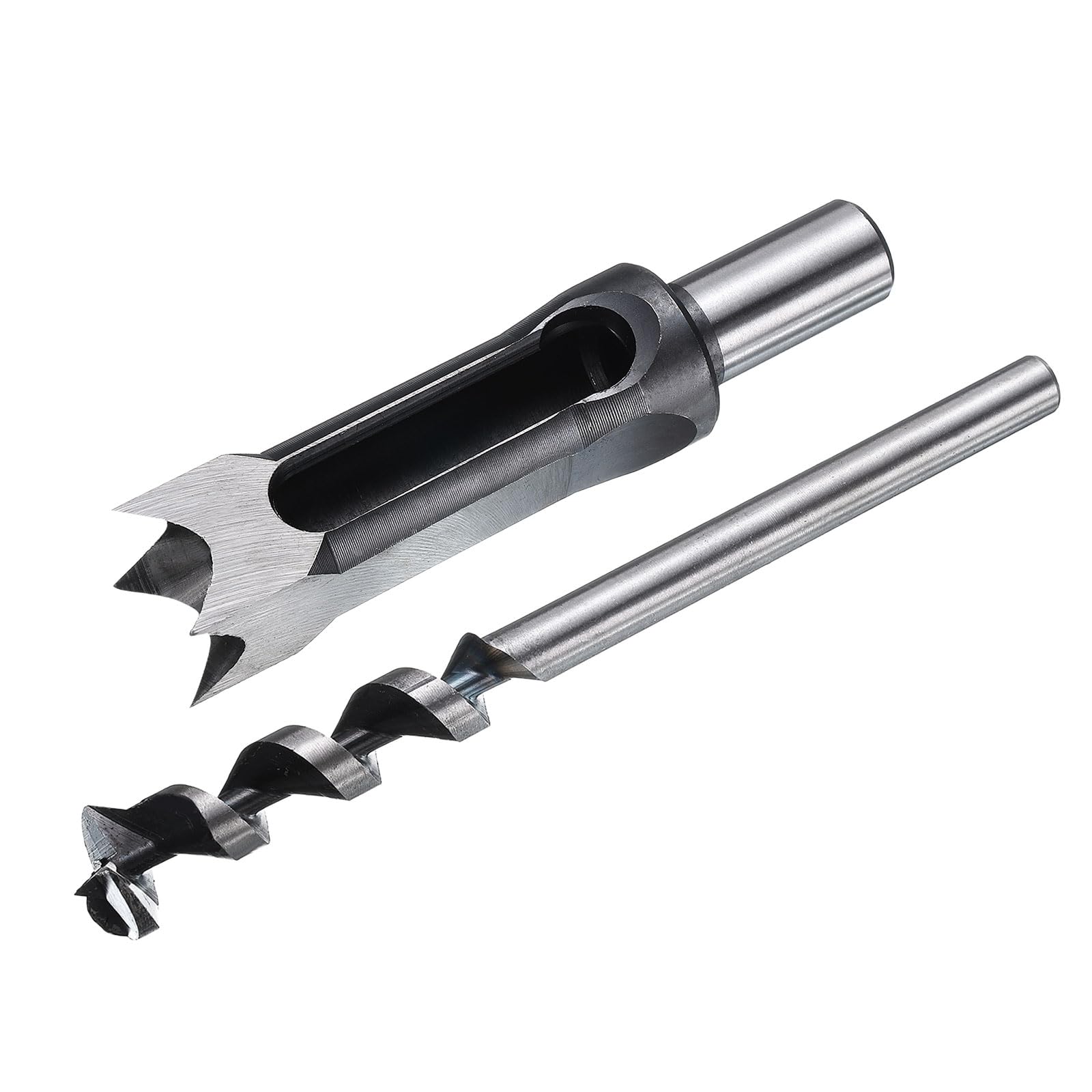 QUARKZMAN 2 Pezzi Punta Trapano Foro Quadrato 25mm(1") Acciaio Ad Alto Contenuto Di Carbonio Punta Cava Per Mortasatrice Per Lavorazione Del Legno Macchina Per Mortase E Tenoni